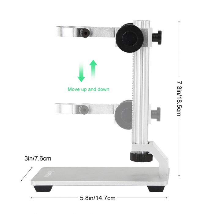 Fixing Tool for Digital Microscopes for Electron Microscopes Microscope Accessory 32-34mm Aluminum Alloy Microscope Bracket Black Metal Adjustable Microscope Stand Fixing Tool for Digital Microscopes for Electron Microscopes Microscope Accessory 32-34mm Aluminum Alloy Microscope Bracket Black Metal Adjustable Microscope Stand