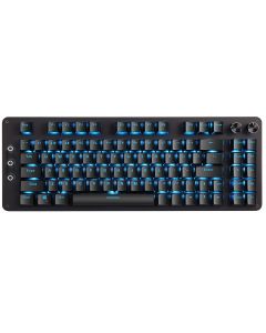 Koolertron Programmable Mechanical Keyboard,Wired Gaming Macro Keypad-Gateron Red Switch and Blue Backlit-88 Programmable Keys Tools Keypad-24 Macro Keys-ABS Keycaps-Onboard Memory for PC Gamer Computer