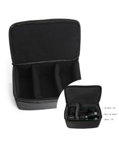 Koolertron Shockproof Padded Foldable Partition Camera Insert Protective Bag for SONY Canon Nikon DSLR Shot or Flash Light 