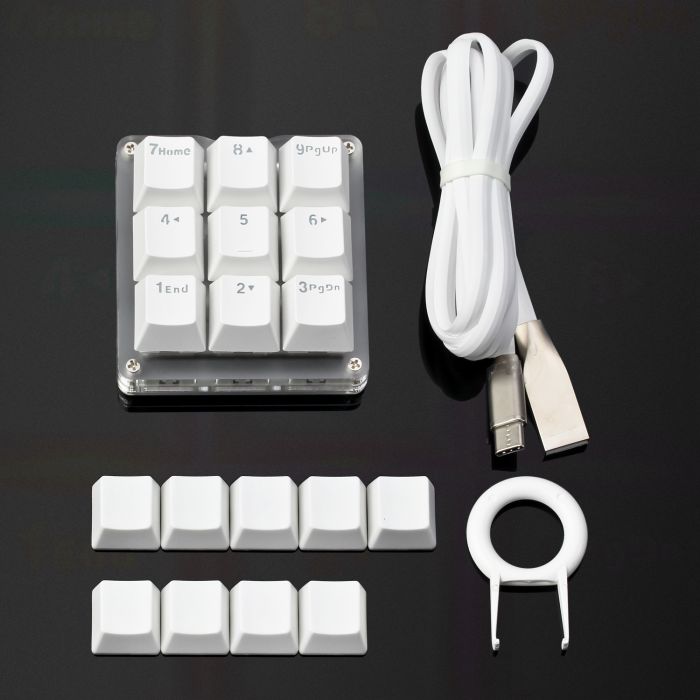 Koolertron One Handed Macro Mechanical Keyboard with 9 Fully