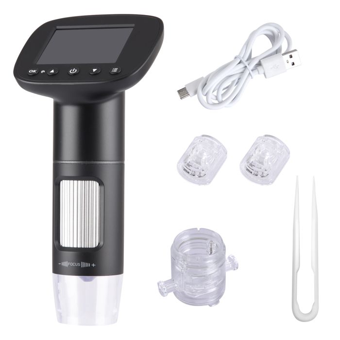 Microscopio Digitale Bambini Con Schermo LCD 2'' - Ingrandimento 50-1000x, Con Scheda SD 32GB - Foto 9