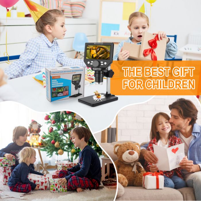 Koolertron 4.3 inch LCD Digital USB Microscope,8MP 1-1000X