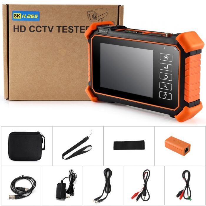 IP Camera Tester CCTV Tester, Koolertron 4 Inch Touch Screen support 4K H.