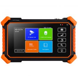 with 4 Touch Screen/Keyboard/IP Discovery/Rapid ONVIF/WiFi/APP TVI Portable 5 in 1 CCTV Tester Support Upt to 4K IP Camera & 720P/1080P/3.0mp/4.0mp/5.0 Megapixel AHD CVI & CVBS Analog Camera