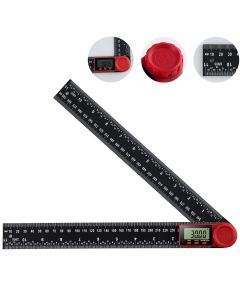 Digital Protractor Digital Angle Finder Ruler Digital Goniometer 300mm 360° LCD Display Nylon Glass Rule Meter Measuring Tool 