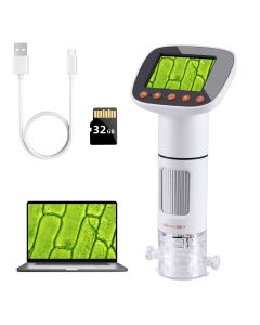 koolertron Handheld Digital Microscope with 2" LCD Screen, Pocket Microscope with 32g Card for Kids , 50x-1000x Zoom Focus HD Magnifier For Insect and Plant Observation