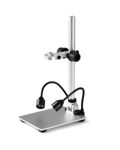 Koolertron 12inch Extended Aluminum Microscope Stand Portable Adjustable Manual Focus Digital USB Microscope Stand