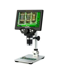 7 inch LCD Digital USB Microscope,Koolertron 12MP 1-1200X Magnification Handheld Camera Video Recorder,8 LED Light,Rechargeable Battery for Circuit Board Repair Soldering PCB Coins