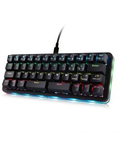 Koolertron 42-Key Mechanical Keyboard: Compact, Backlit, Red Switch, Fully Programmable for Office and Gaming