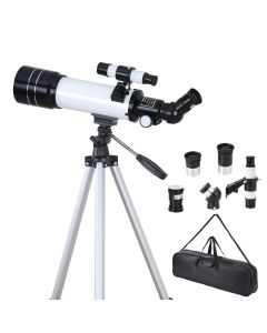 Koolertron Adult Astronomical Telescope, 70mm Aperture 400mm Refraction Telescope, Suitable for Beginners, Equipped with Tripod, Portable Bag portable Telescope 