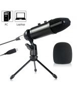 Koolertron USB Microphone Metal Condenser Recording Microphone for Studio Recording Vocals, Voice Overs, Streaming Broadcast Videos